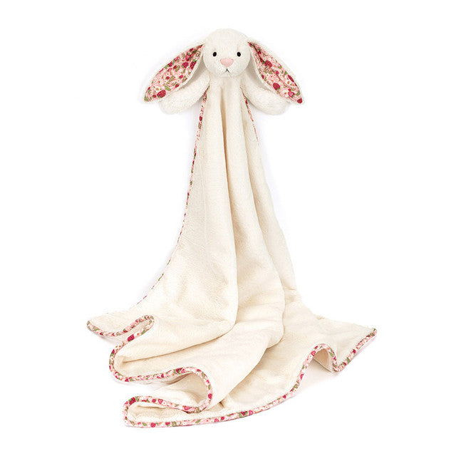 Jellycat - Blossom Cream Bunny Berry - Blankie