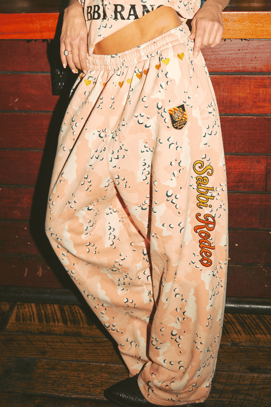 Sabbi - The Be-Youtiful Wide Leg Sweat Pants - Pink Camo