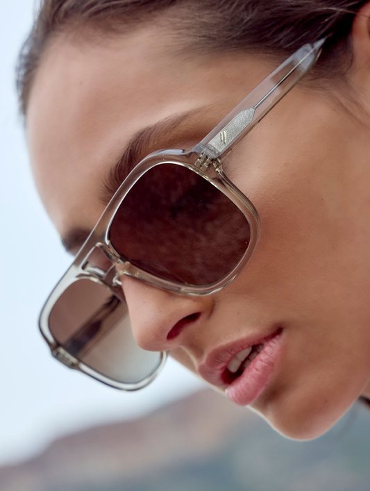 Bask - Blake - Crystal Stone / Brown Gradient Polarised