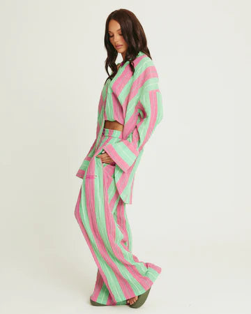 Sabbi - The Mexicola Pants - Pop Stripe - Green