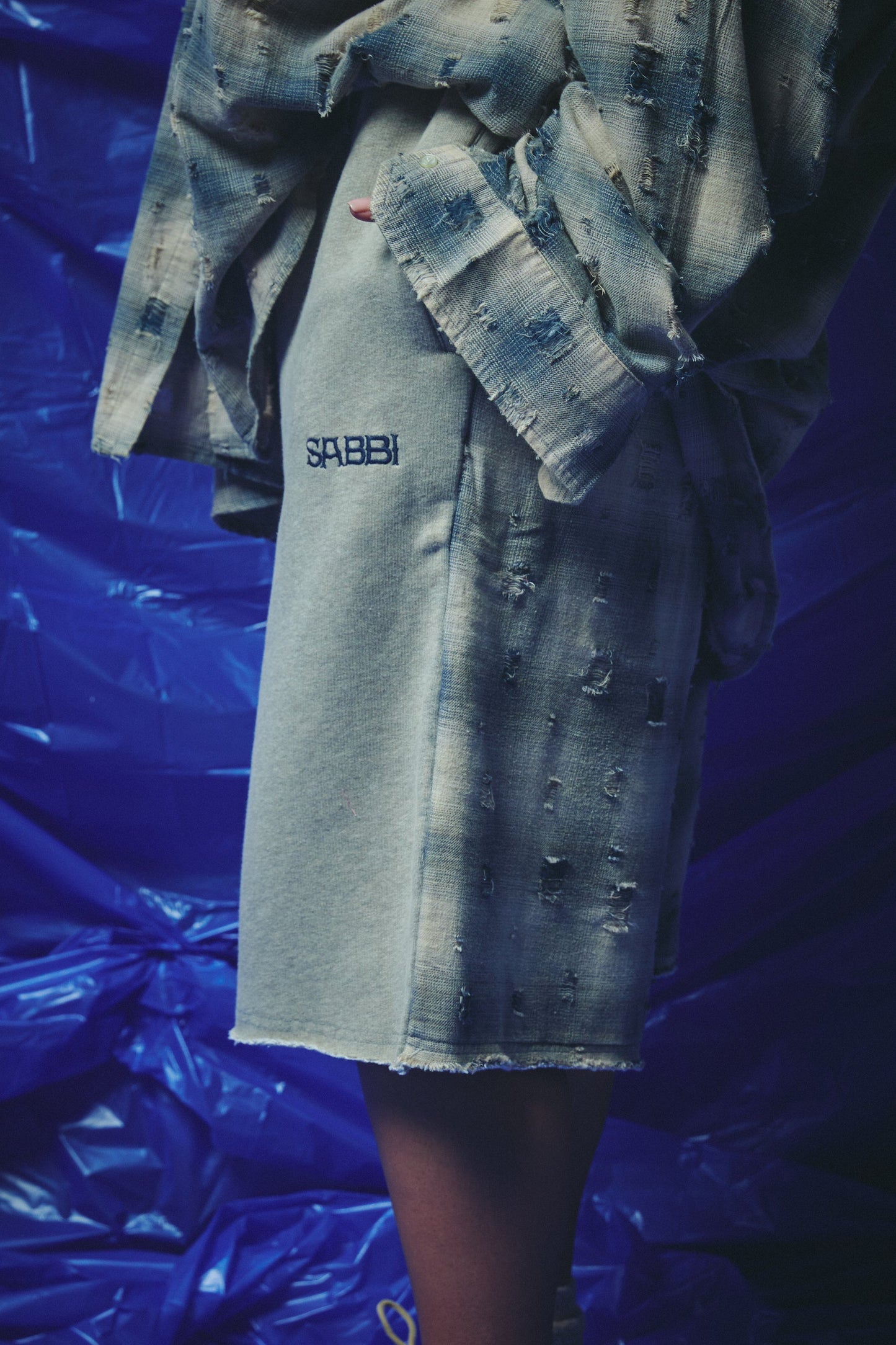 Sabbi - CHECK MATE SHORTS - BLUE