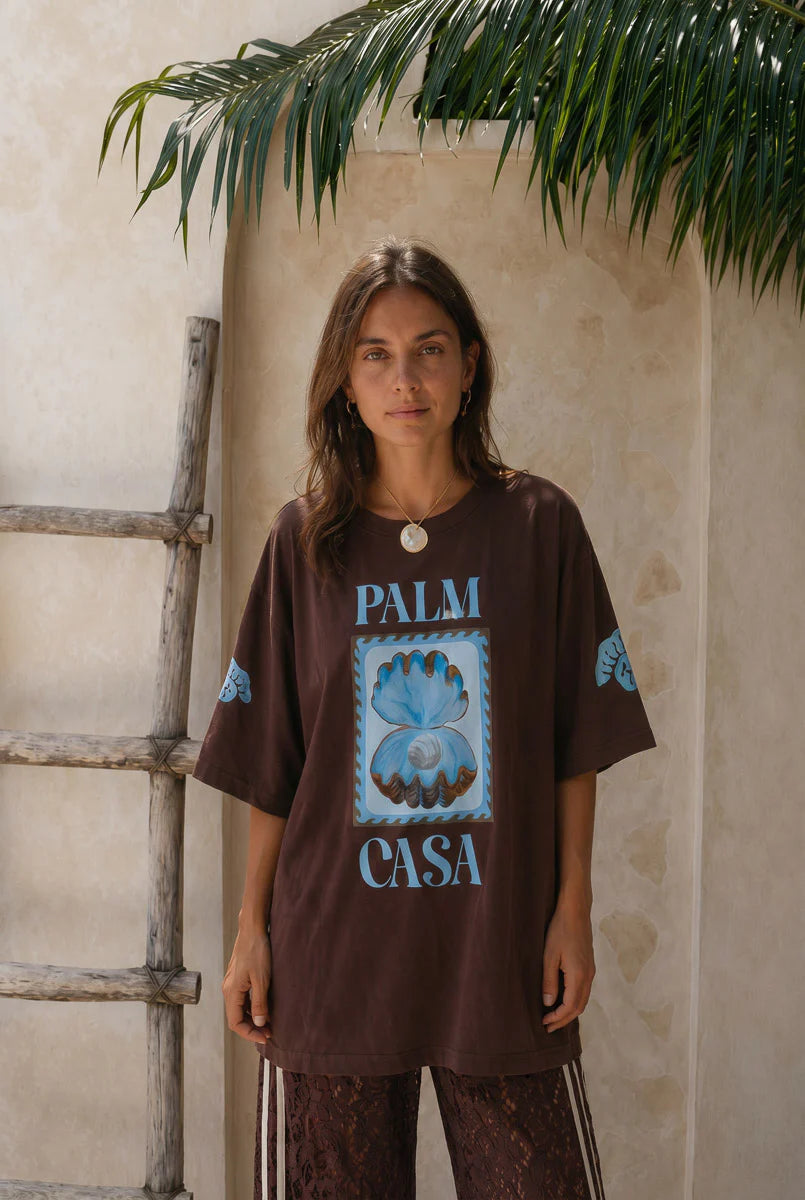Palm Collective - Clam Shell Tee - Brown