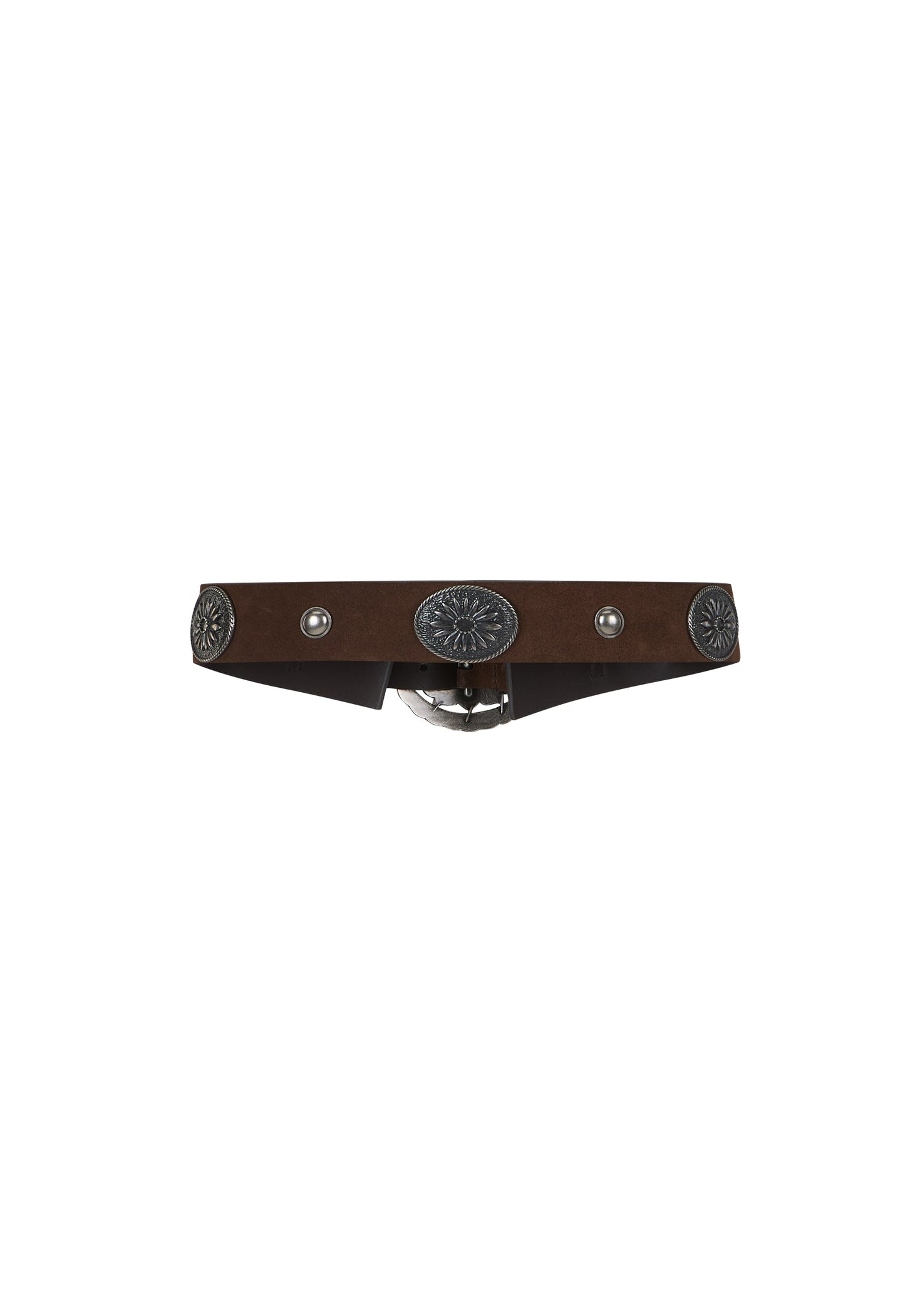 Spell - Clandestine Suede Belt - Chocolate Brown