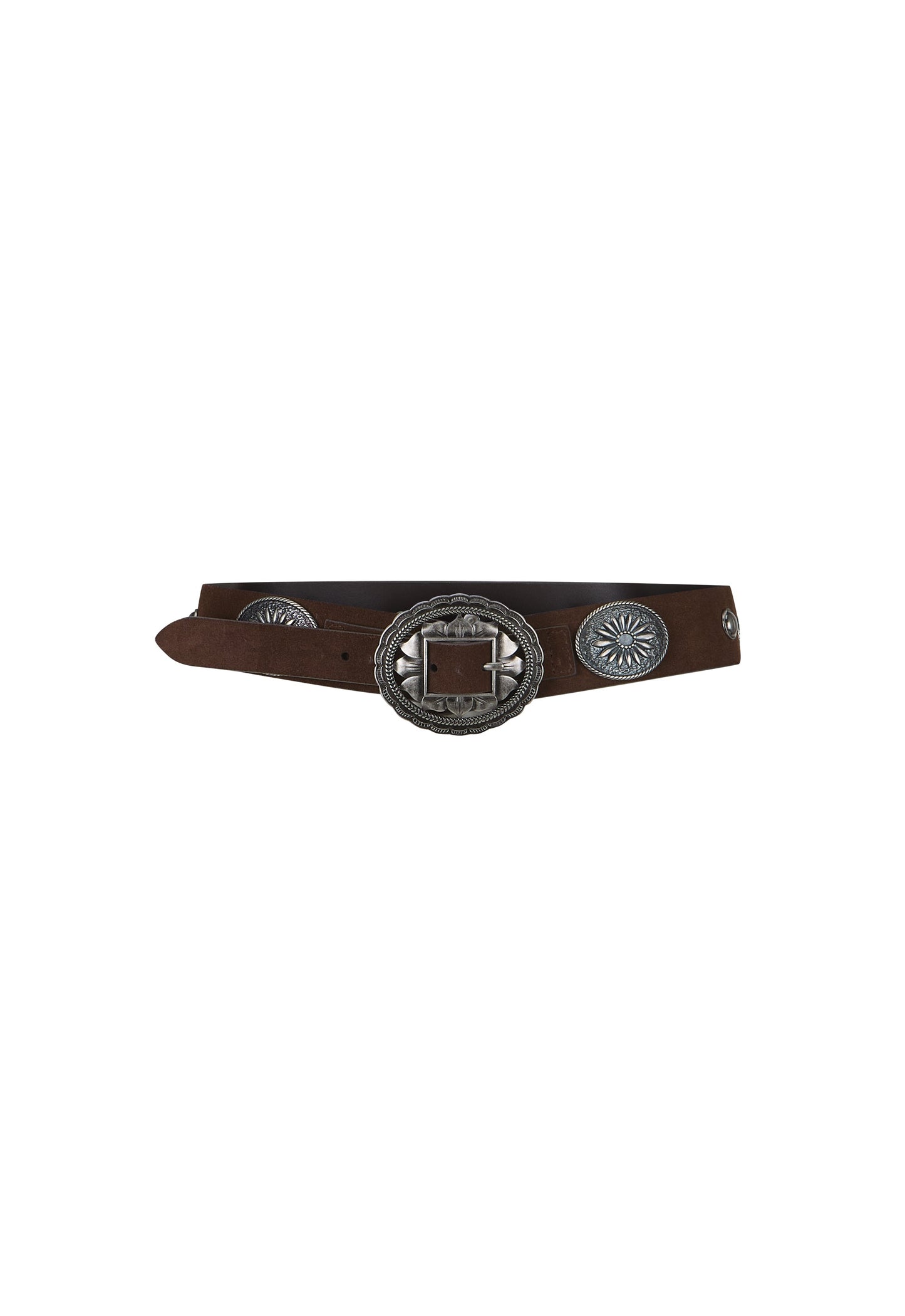 Spell - Clandestine Suede Belt - Chocolate Brown