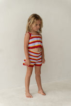 Load image into Gallery viewer, Illoura The Label - Crochet Top - Sunset Stripe
