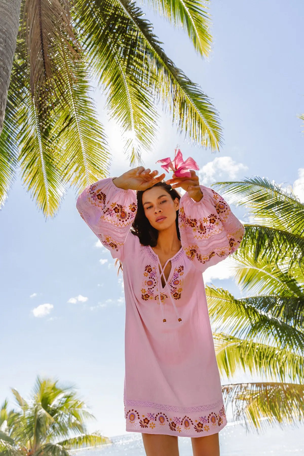 Nine Lives Bazaar - Iris Mini Dress - Petal
