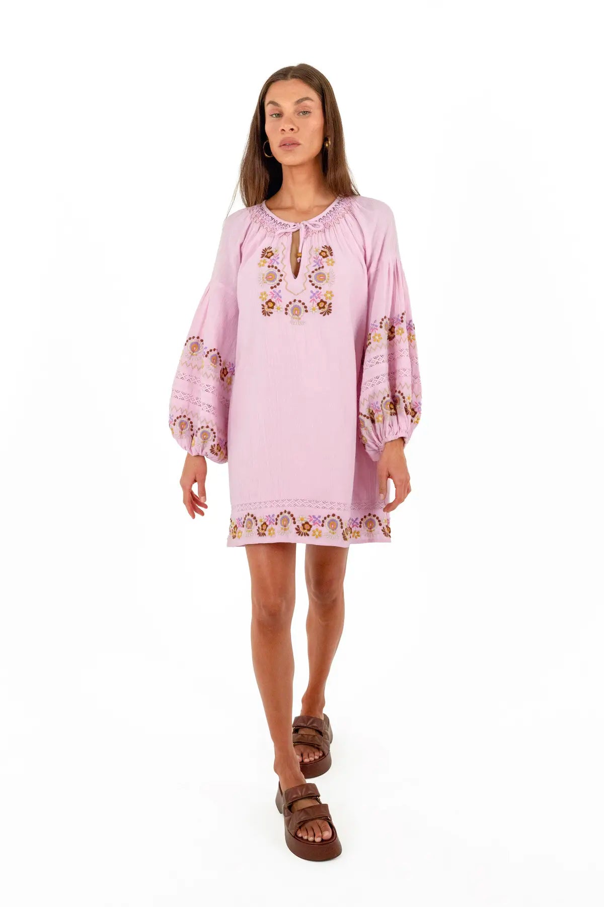 Nine Lives Bazaar - Iris Mini Dress - Petal
