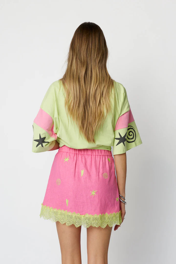 Only Lovers Left - Lucky Mini Skirt - Love Potion