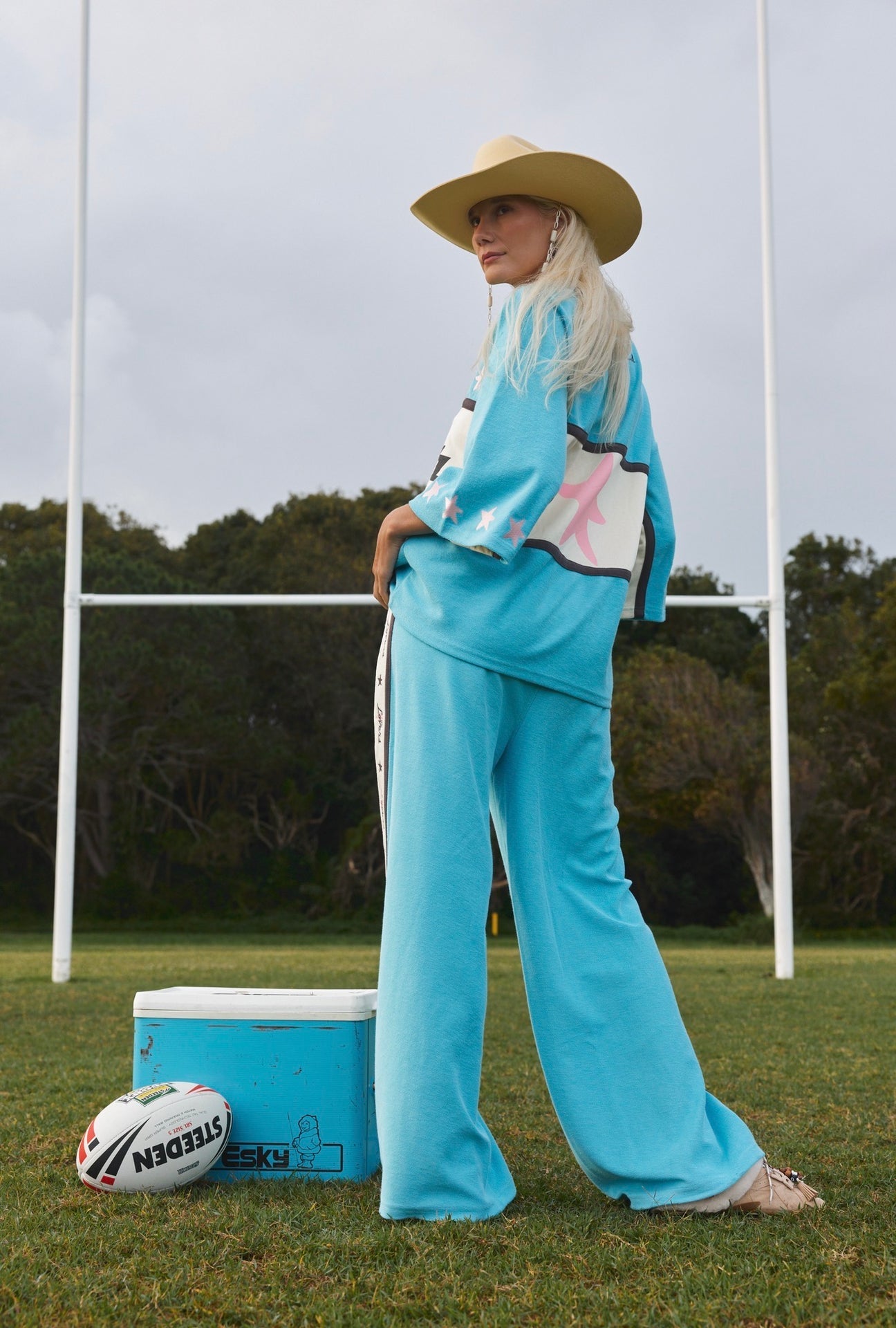 Only Lovers Left - Surf League Lounge Pants - Sky Blue