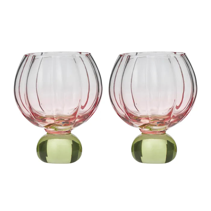 CTC - Lotti Tulip Gin Glasses S/2 - Pink