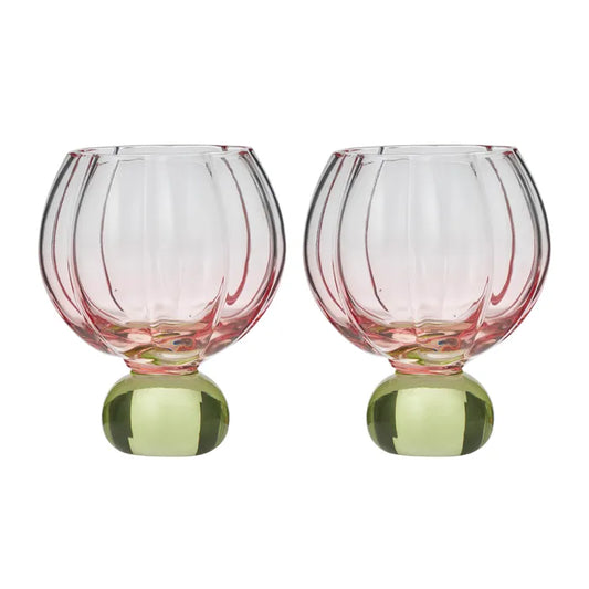 CTC - Lotti Tulip Gin Glasses S/2 - Pink