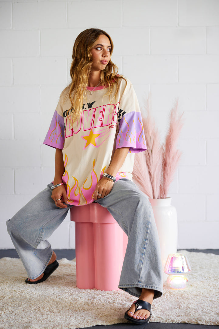 Only Lovers Left - Moto Tee - Cream - Coming Soon