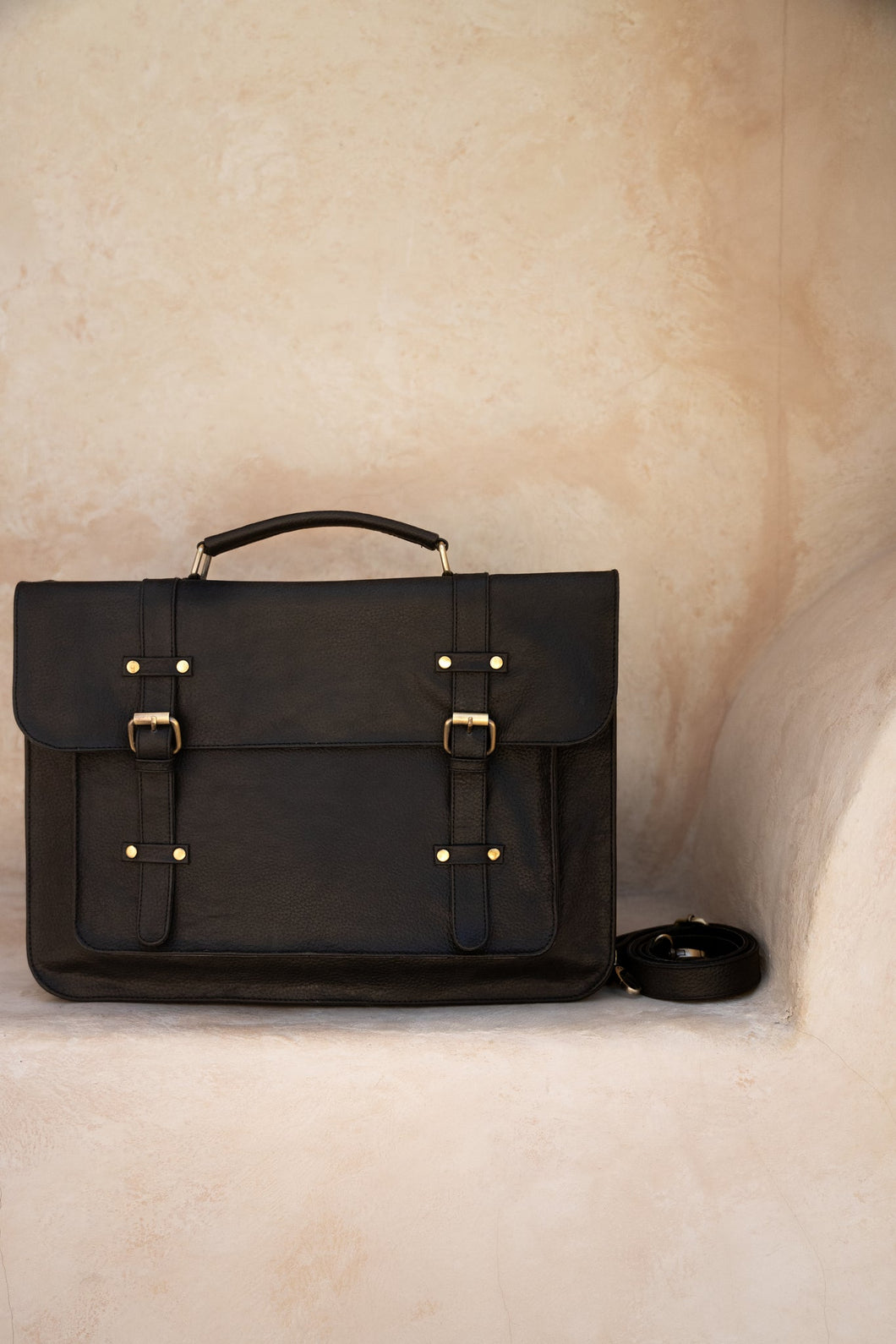 Hobo and Hatch - Day Satchel - Textured Noir