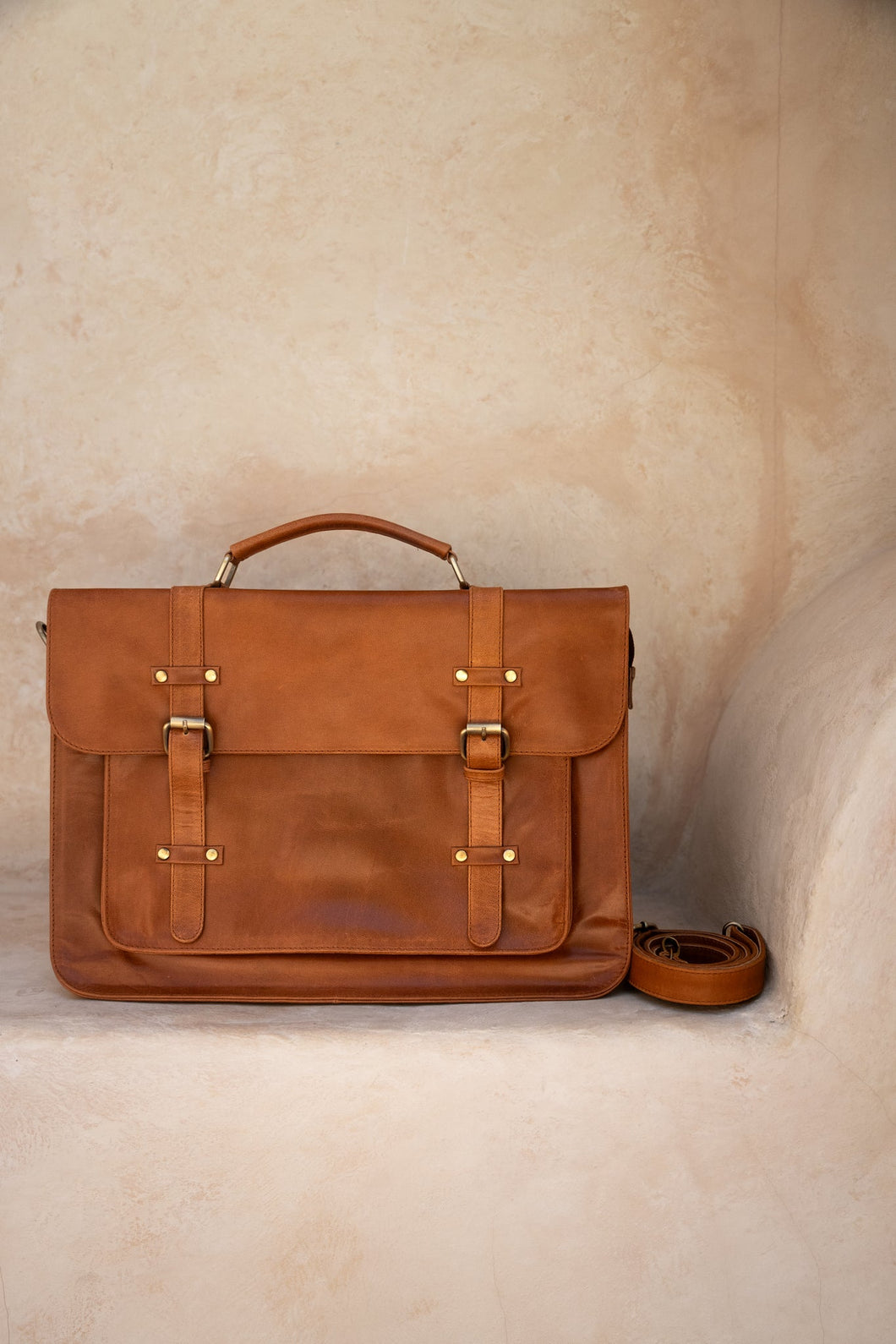 Hobo and Hatch - Day Satchel - Chestnut Antique