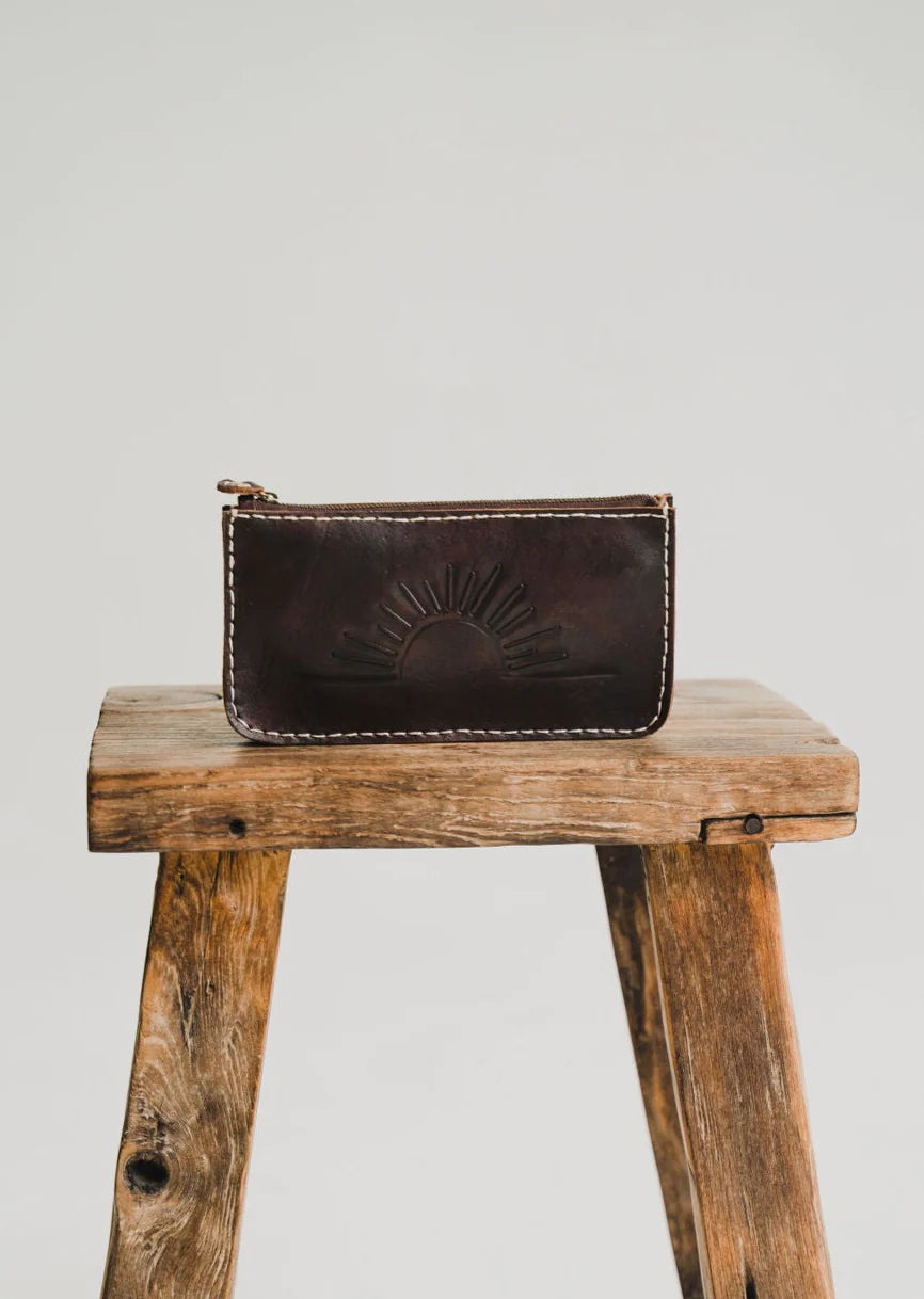 Hobo and Hatch - Rising Sun Pouch - Vintage Brown