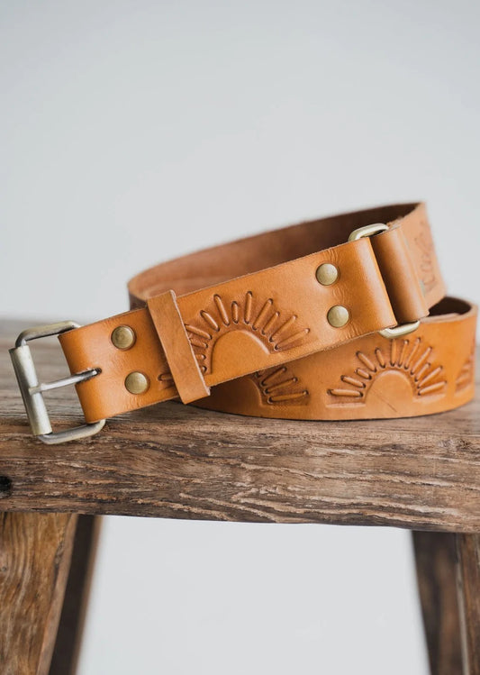 Hobo and Hatch - Rising Sun Belt - Vintage Tan