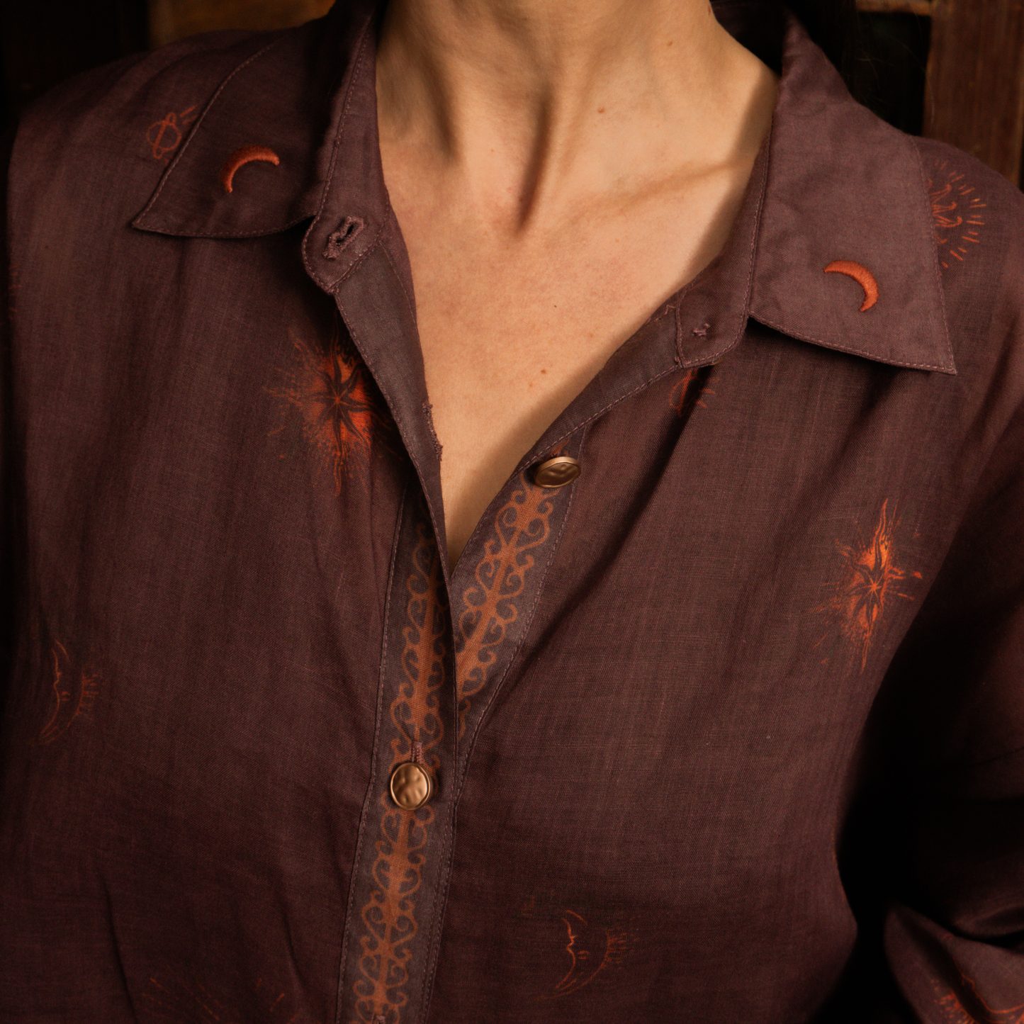 Wandering Folk - Dreamy Moons - Long Sleeve Shirt
