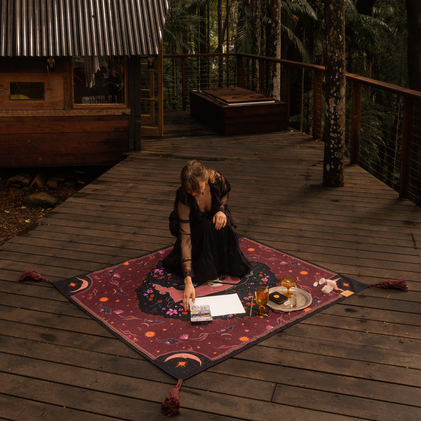 Wandering Folk - Dreamy Moons - Picnic Rug
