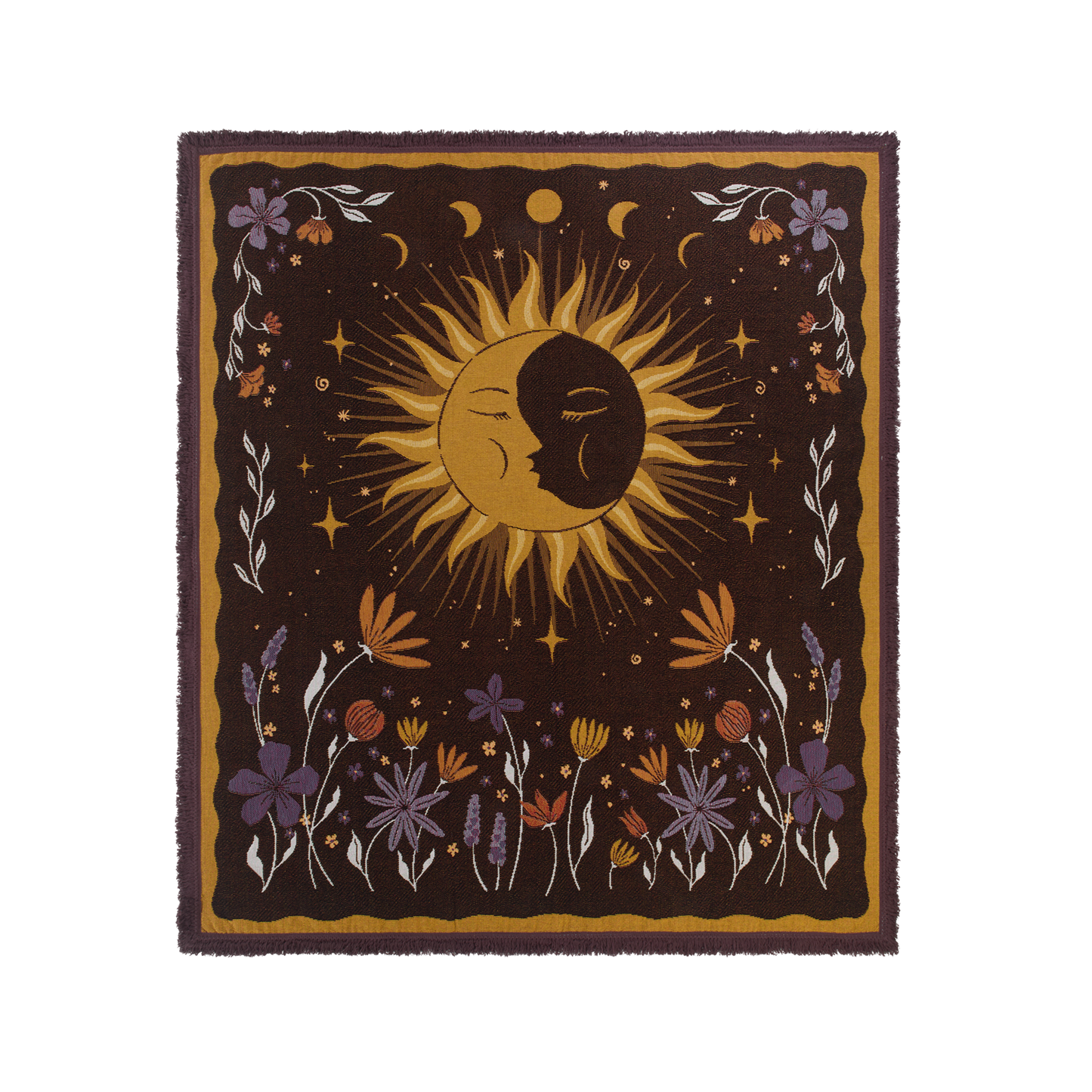 Wandering Folk - Dreamy Moons - Throw Rug