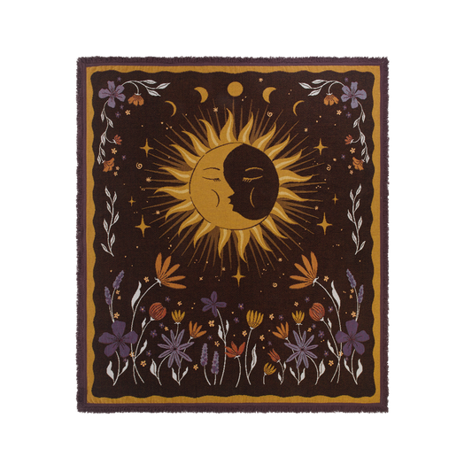 Wandering Folk - Dreamy Moons - Throw Rug