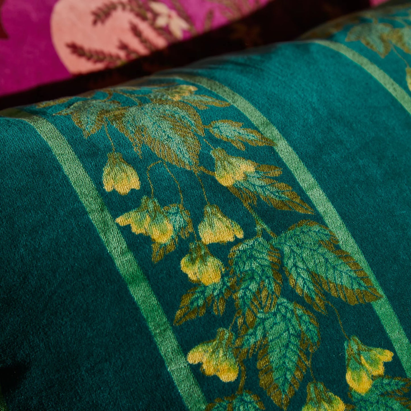 Sage X Clare - Agata Velvet Cushion - Verdant