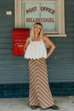 Load image into Gallery viewer, Ottway The Label - Clay Striped Maxi Skirt
