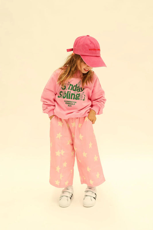 Sunday Siblings - Dusty Star Pants - Pink
