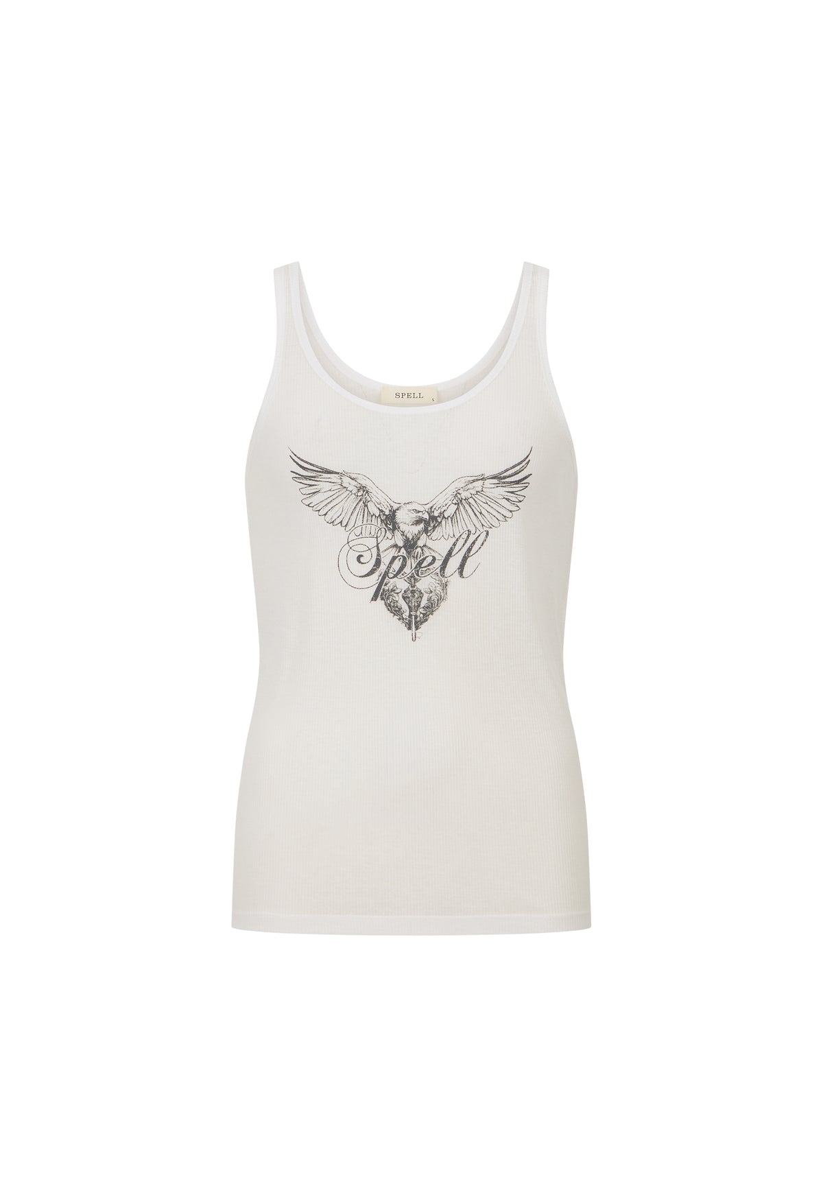 Spell - Eagle & Locket Singlet - Antique White