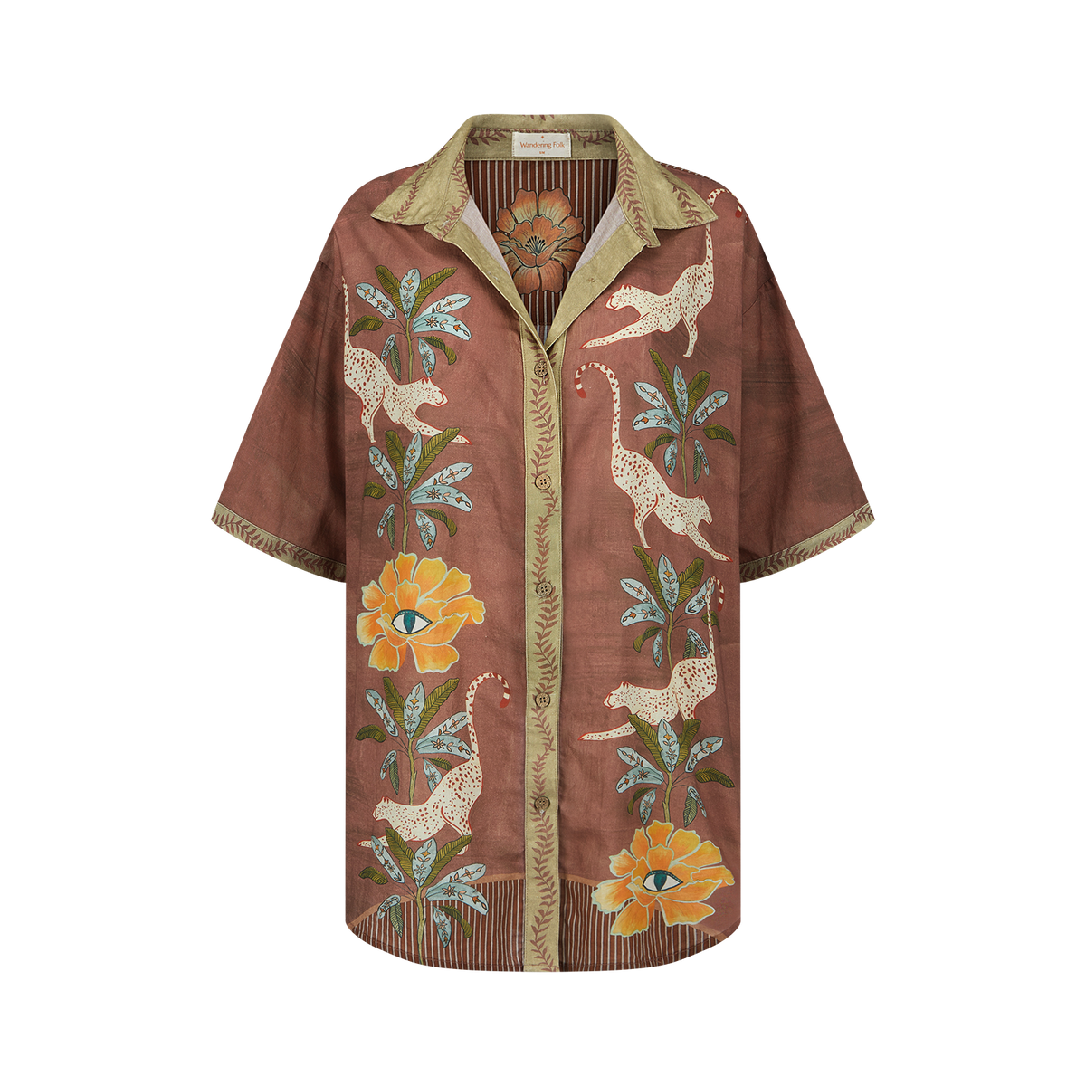 Wandering Folk - Eye of the Jungle Shirt - Hazel