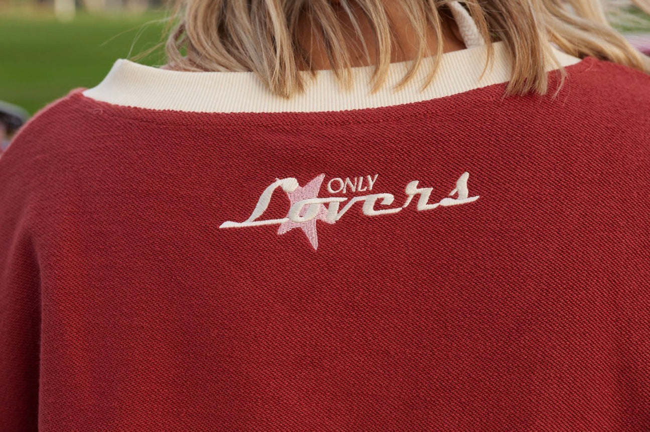 Only Lovers Left - Surf League Jersey - Burgundy