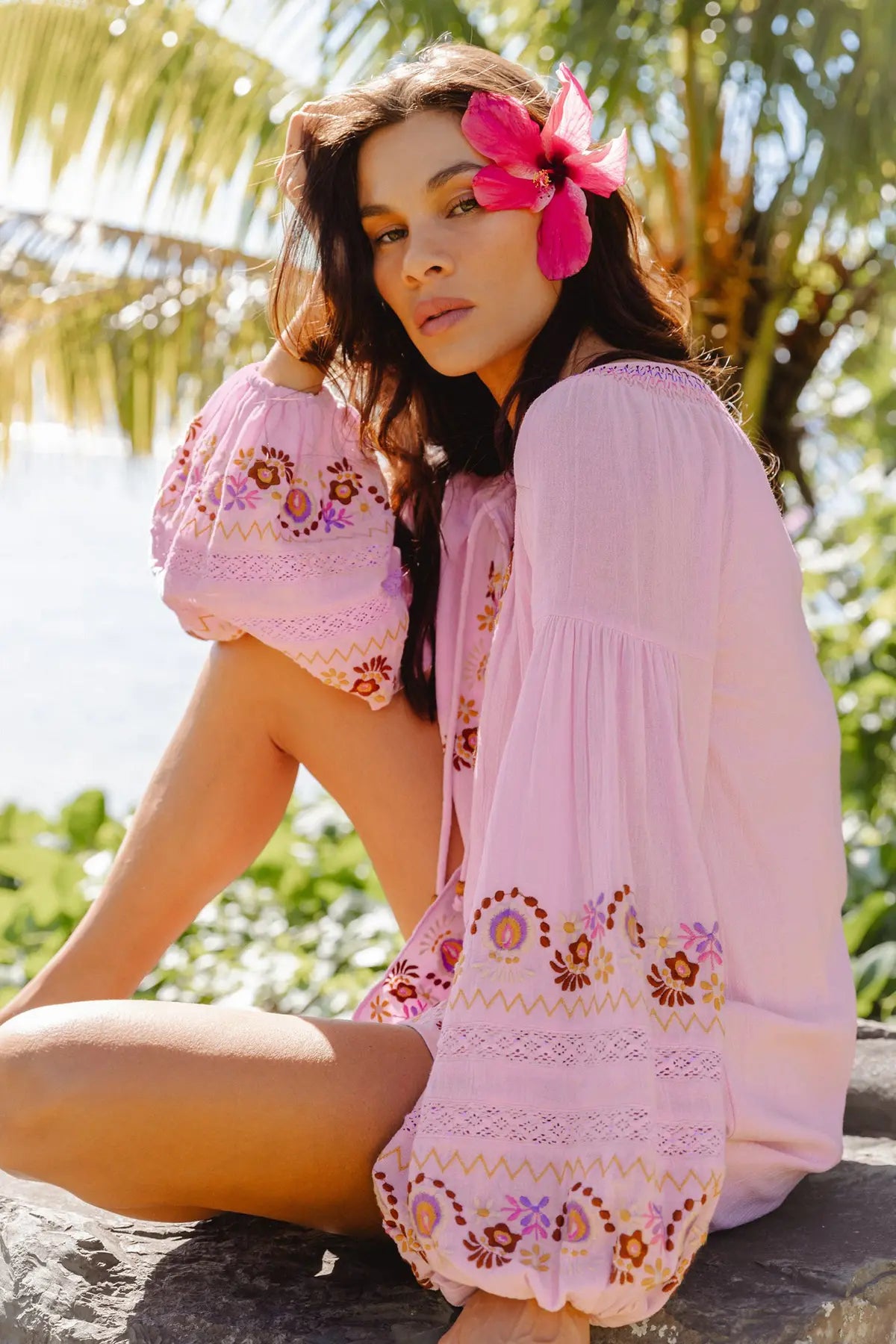 Nine Lives Bazaar - Iris Mini Dress - Petal