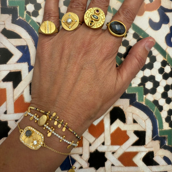 Rubyteva Design - Fez Chain Bracelet - Labradorite