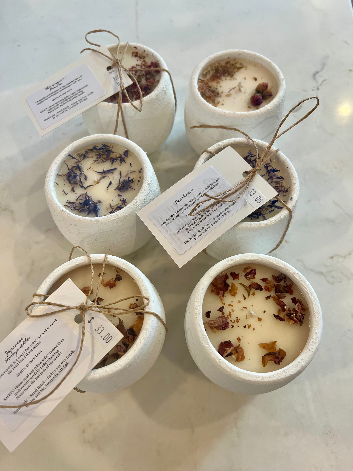 Moe and Me - Floral Candle - Champagne & Berries