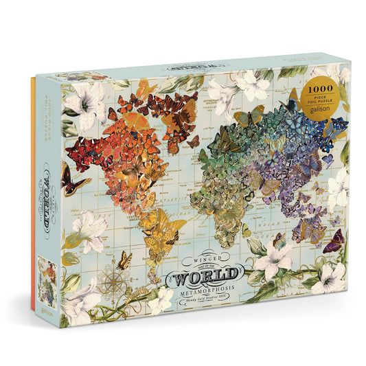 Galison - Wendy Gold Winged Metamorphosis - 1000pc Foil Puzzle