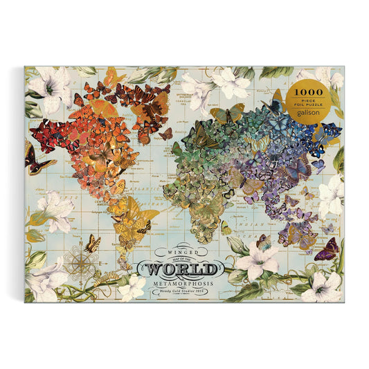 Galison - Wendy Gold Winged Metamorphosis - 1000pc Foil Puzzle