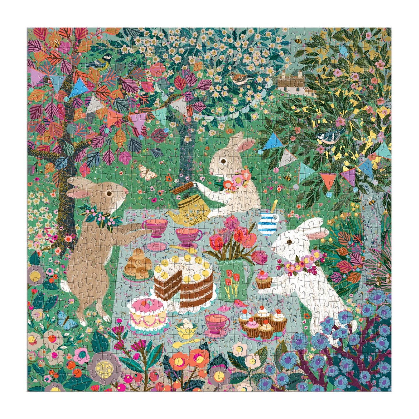 Galison - Spring Tea Party - 500pc Foil Puzzle
