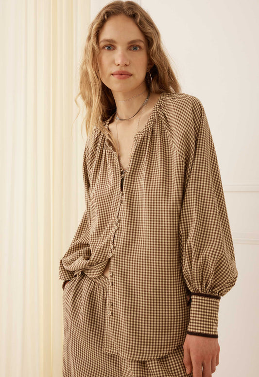 Spell - Garden Gate Blouse - Gingham