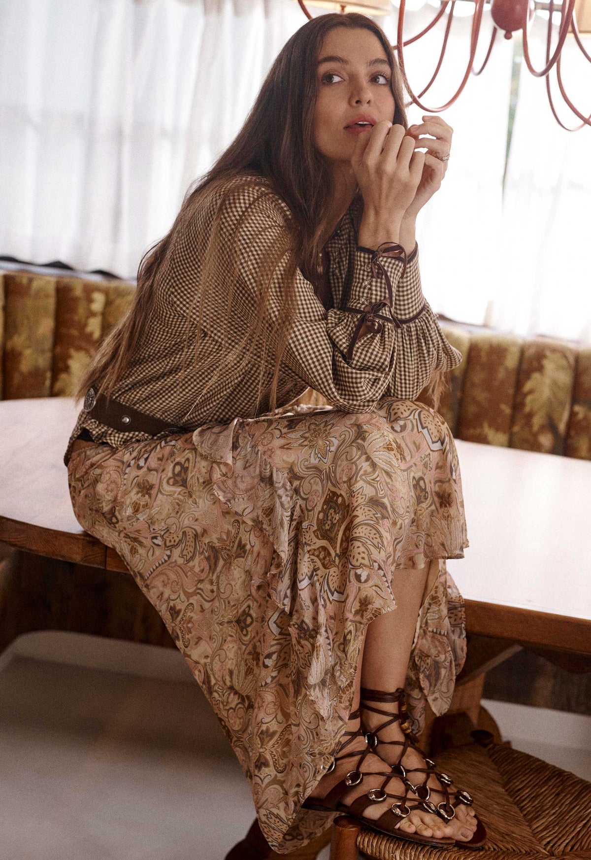 Spell - Garden Gate Blouse - Gingham