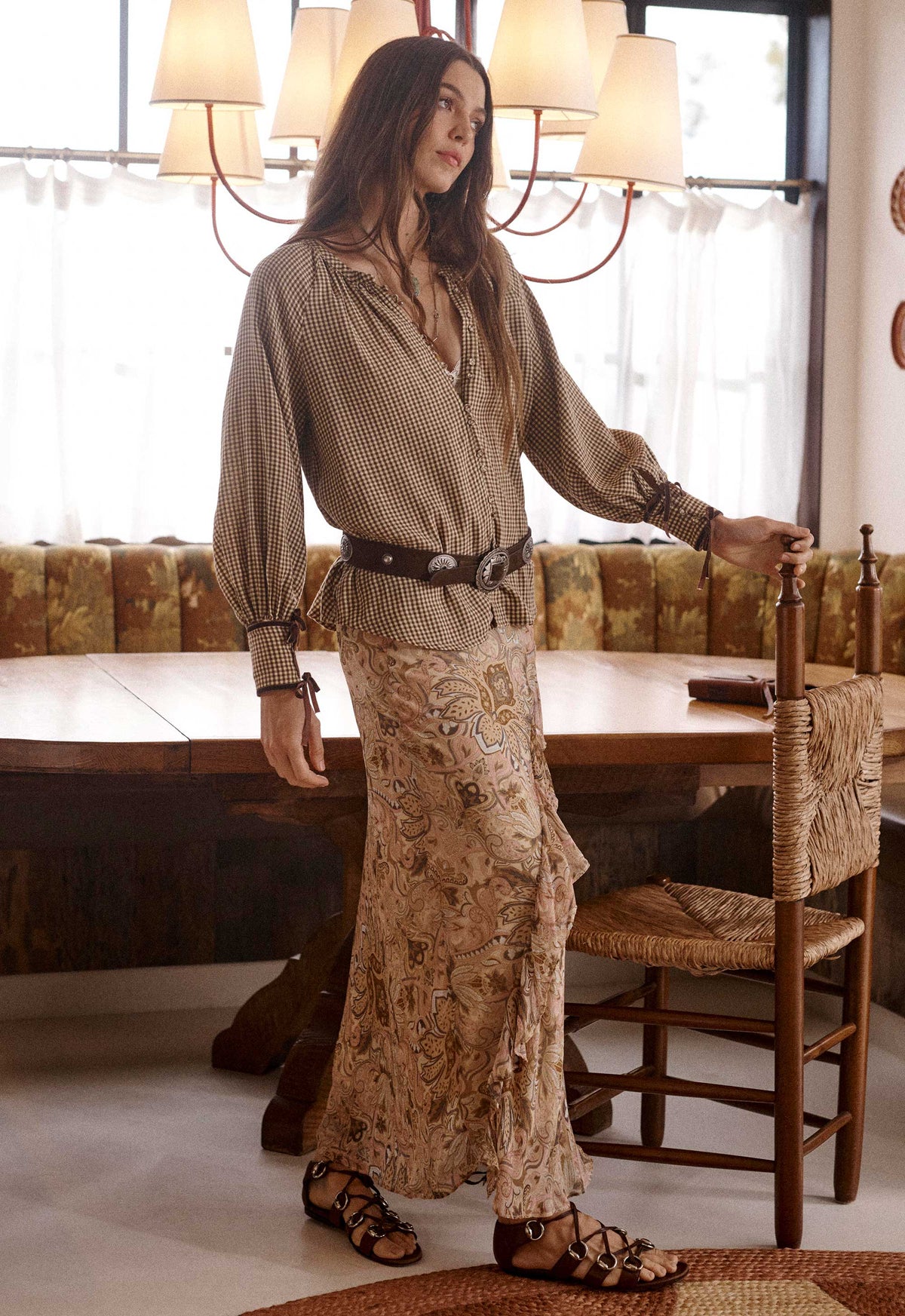 Spell - Garden Gate Blouse - Gingham