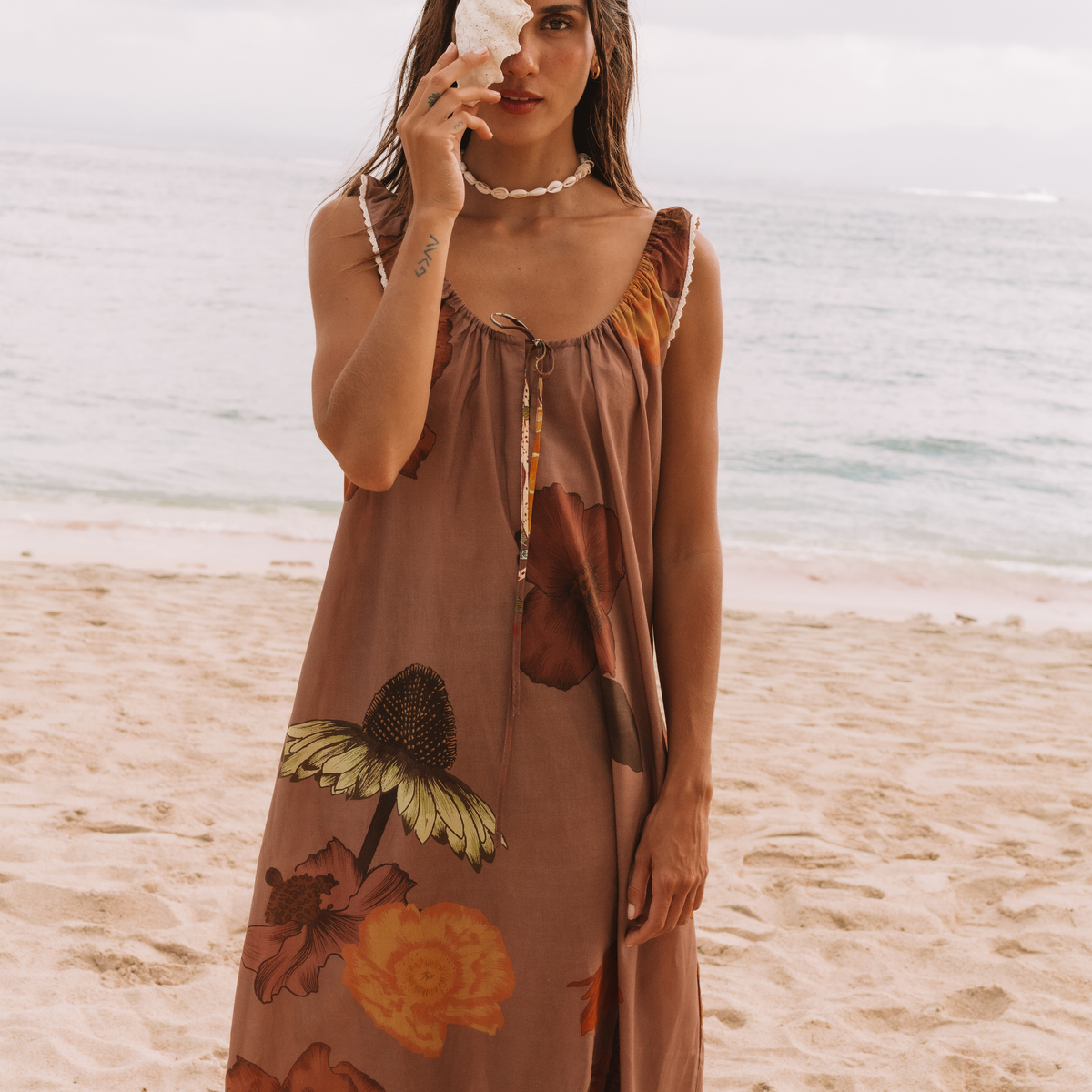 Wandering Folk - Glades Maxi Dress - Cedar