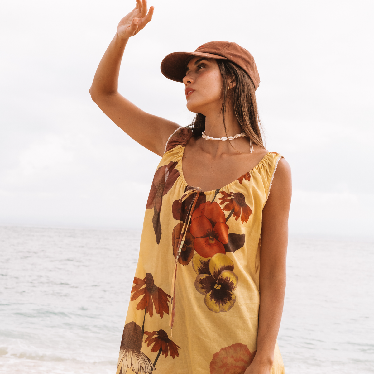 Wandering Folk - Glades Mini Dress - Chamomile
