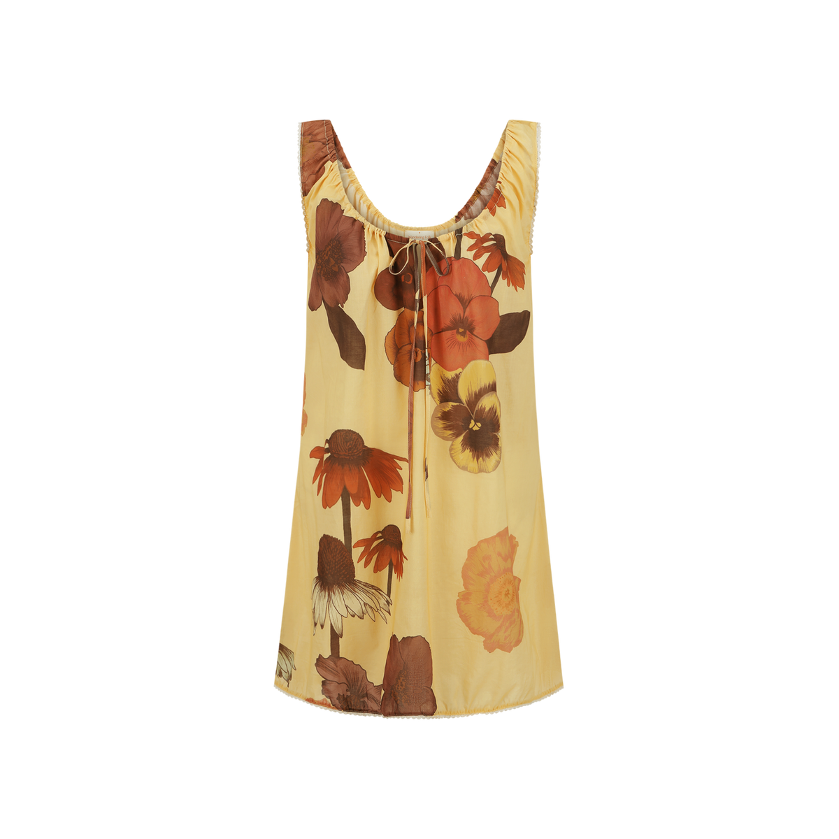 Wandering Folk - Glades Mini Dress - Chamomile