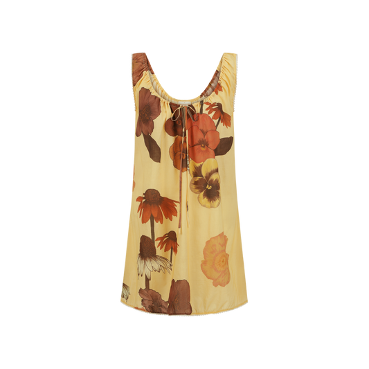 Wandering Folk - Glades Mini Dress - Chamomile