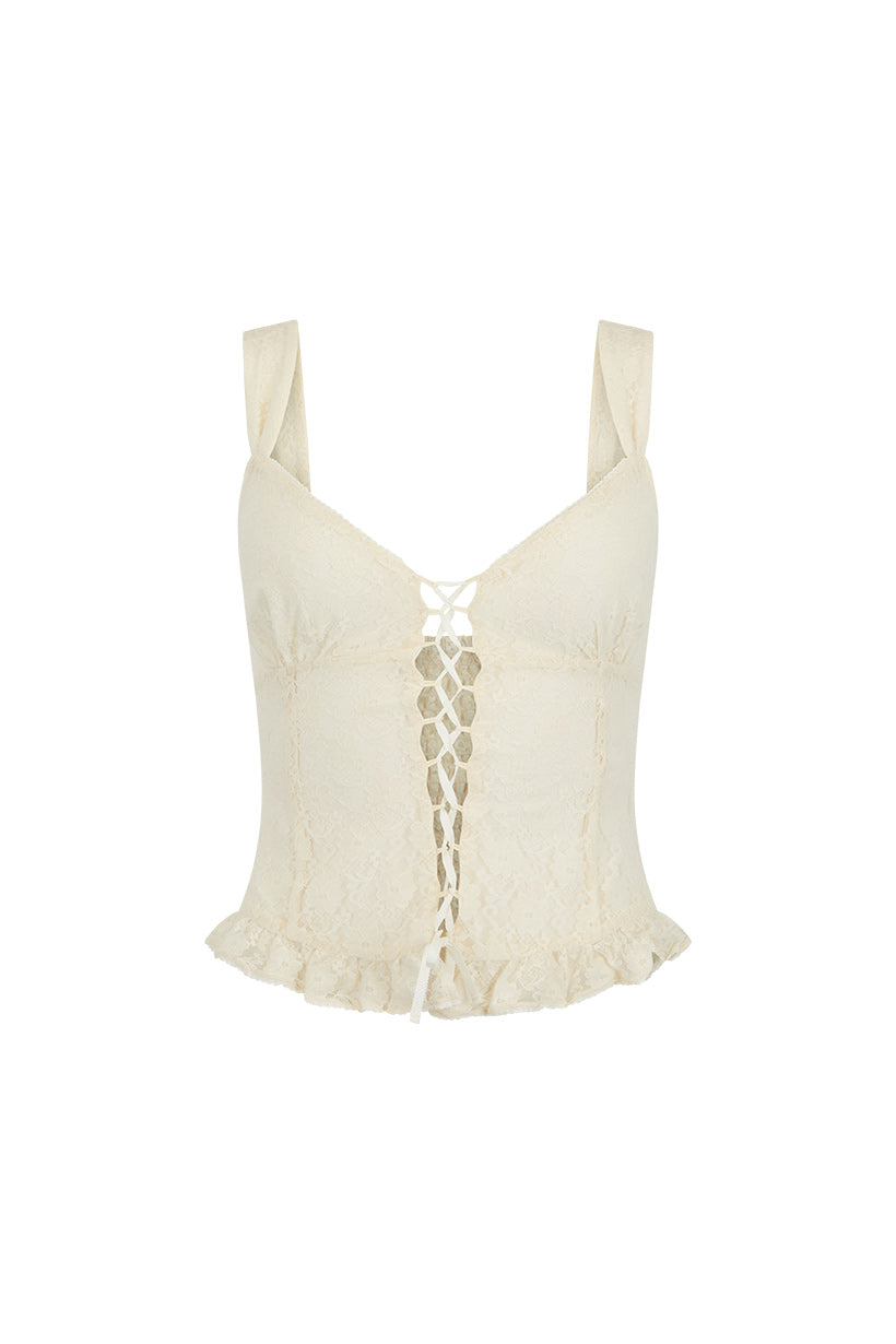 Spell - Glastonbury Lace Cami - Antique White
