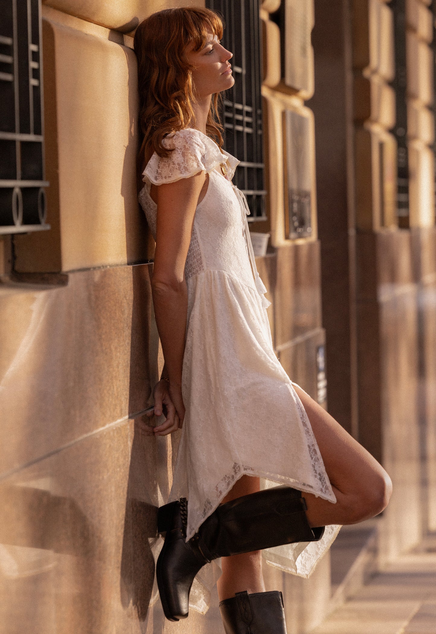 Spell - Glastonbury Lace Dress - Antique White