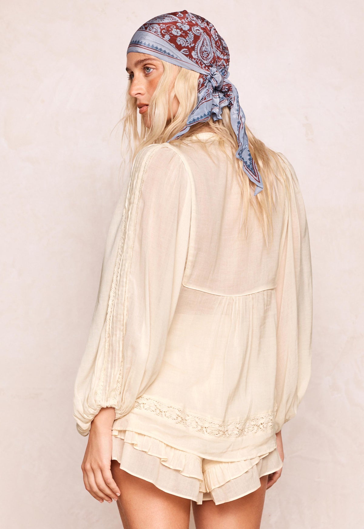 Spell - Ines Boho Blouse - Light Sand