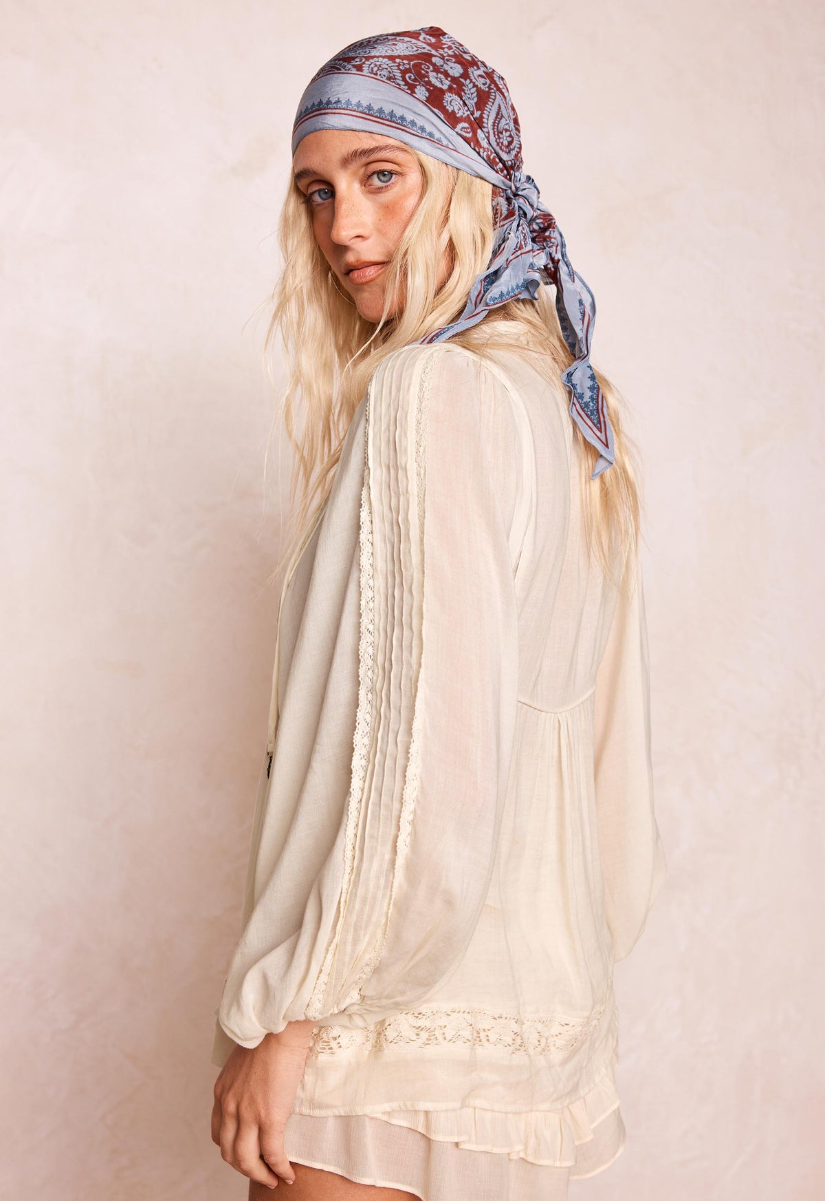 Spell - Ines Boho Blouse - Light Sand