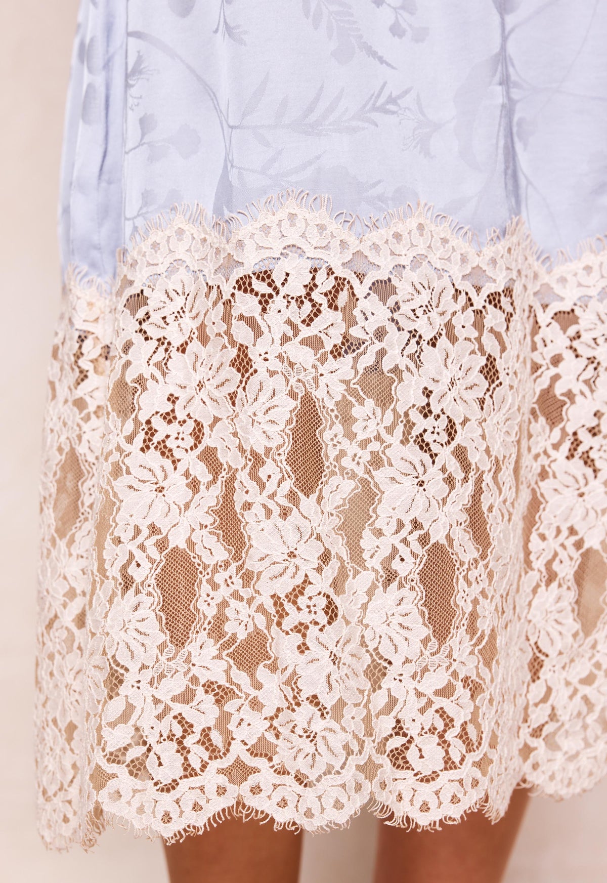 Spell - Viola Lace Trim Midi Skirt - Lagoon