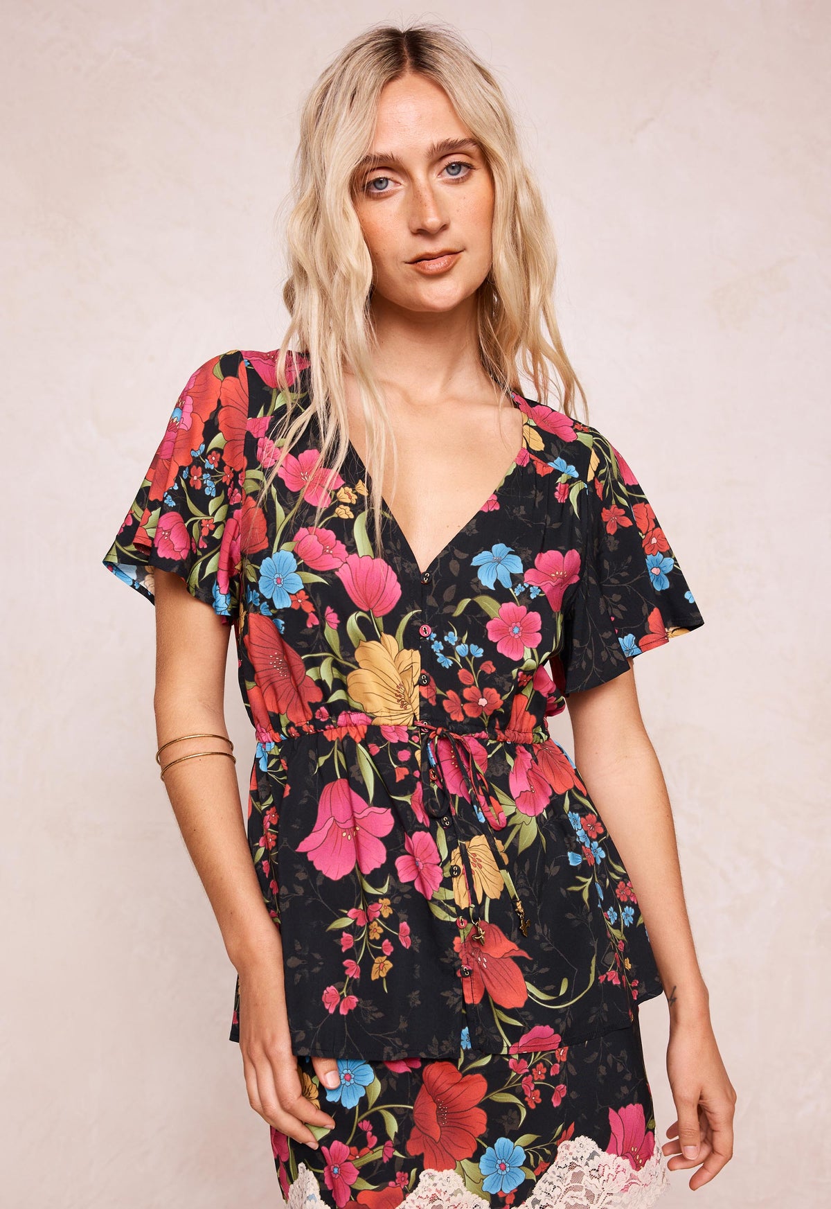 Spell - Isola Blouse - Midnight Bloom