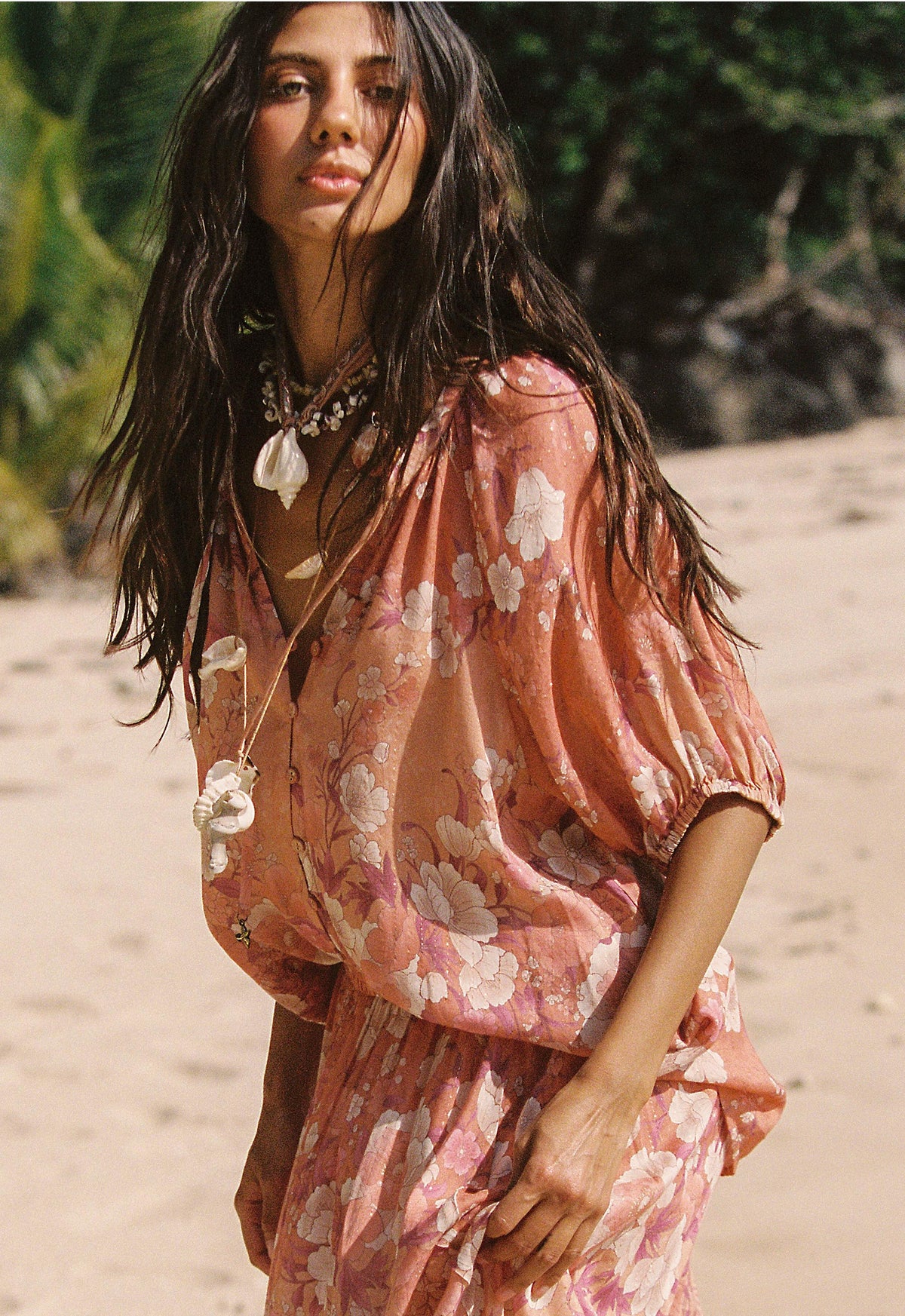 Spell - Isola Short Sleeve Blouse - Sunfade